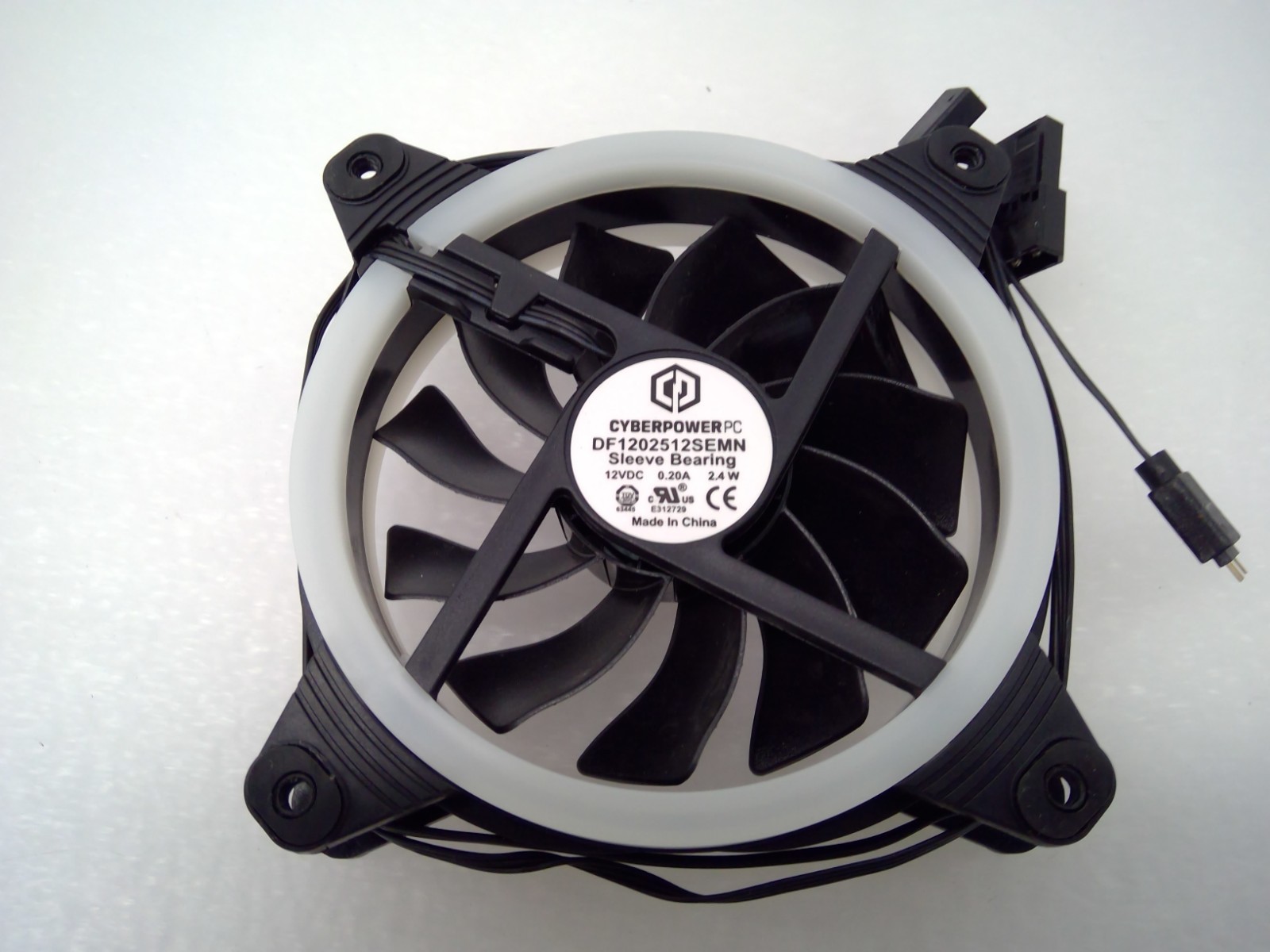 Lot of 3 CyberPower PC Case Cooling Fan 120mm DF1202512SEMN 12VDC 0.2A
