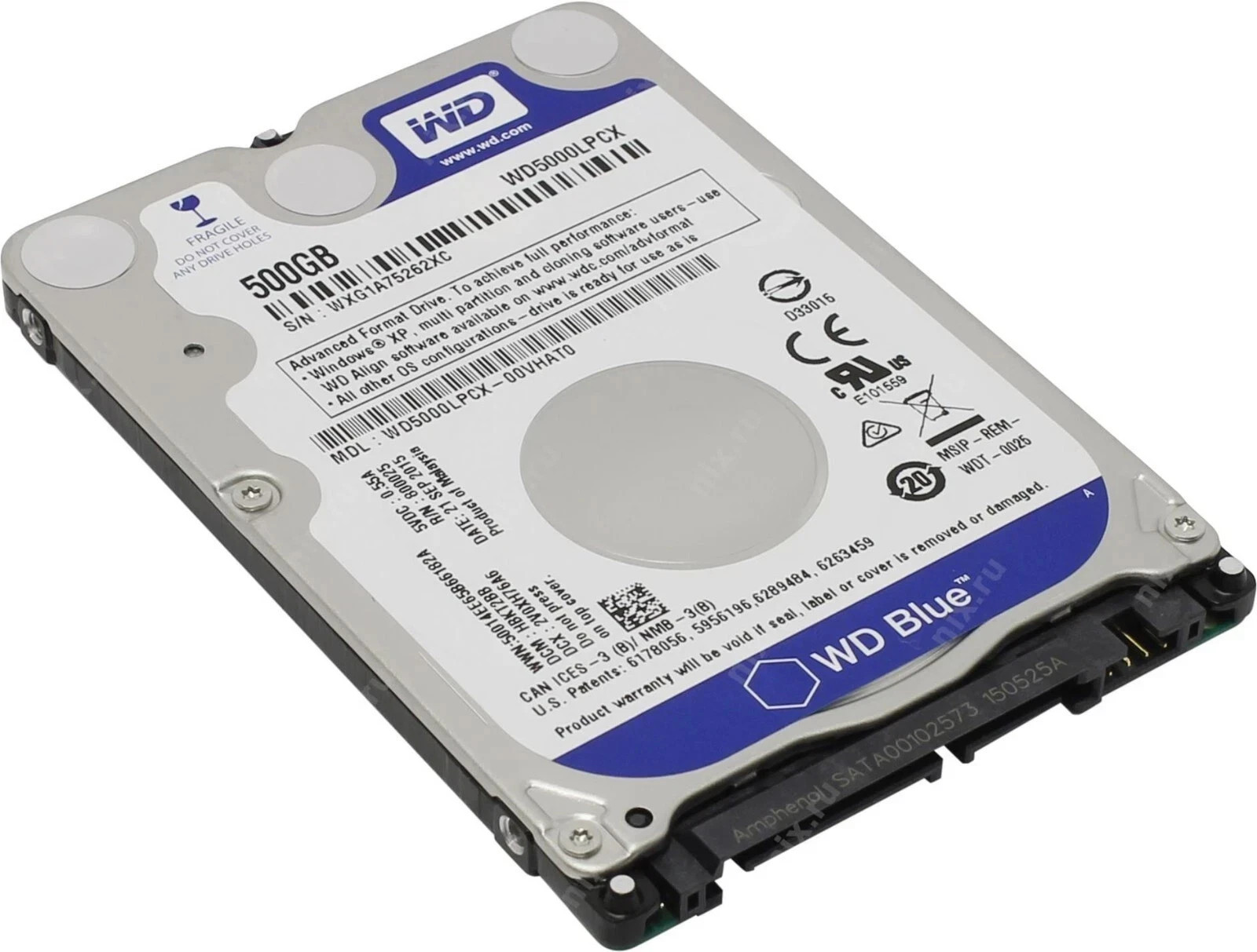 500GB HDD 2.5″ SATA Internal Laptop Hard Drive with Windows 10 Pro 64bit UEFI