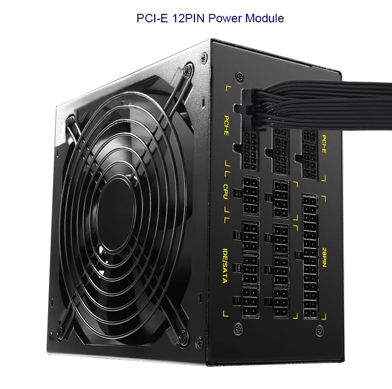PCIE 12Pin To Dual 8Pin Male YSplitter Video Card Power Extender 12.6 In