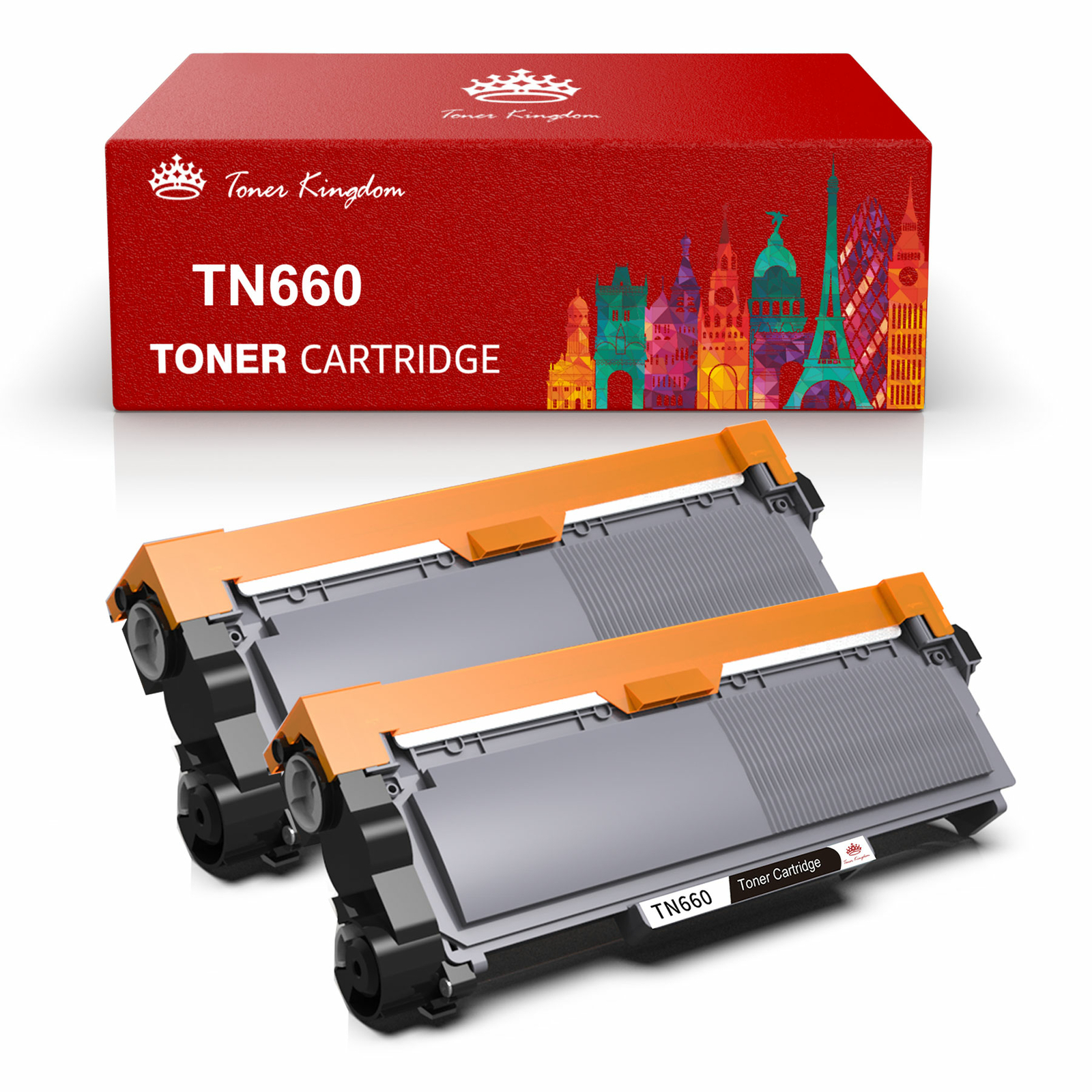 2 pk TN660 TN630 Compatible Toner Cartridge For Brother HL-L2300D DCP-L2540DW