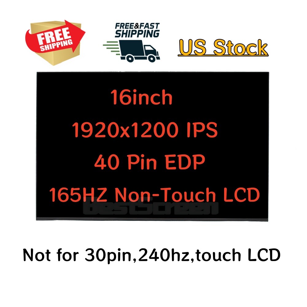 16.0” For ASUS Tuf FA607 FA607N FA607NU FA607NUG IPS 1920×1200 165HZ LCD Screen