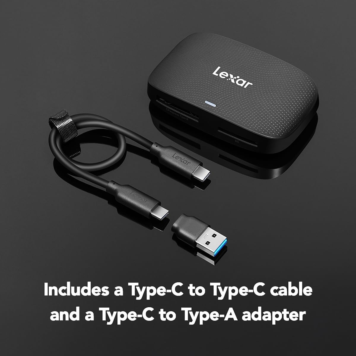 Compact Dual-Slot CFexpress Type B / SD USB Reader – Transfers Up to 10Gbps