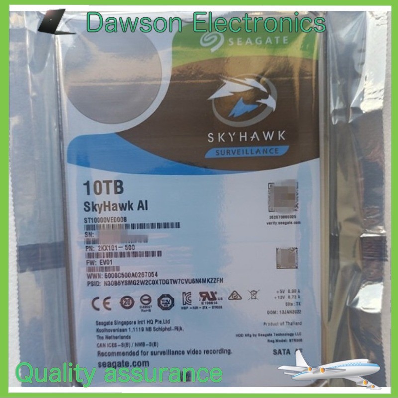 FIT FOR Seagate SkyHawk AI ST10000VE0008 10TB SATA 6.0Gb 3.5″ 256MB Internal HDD