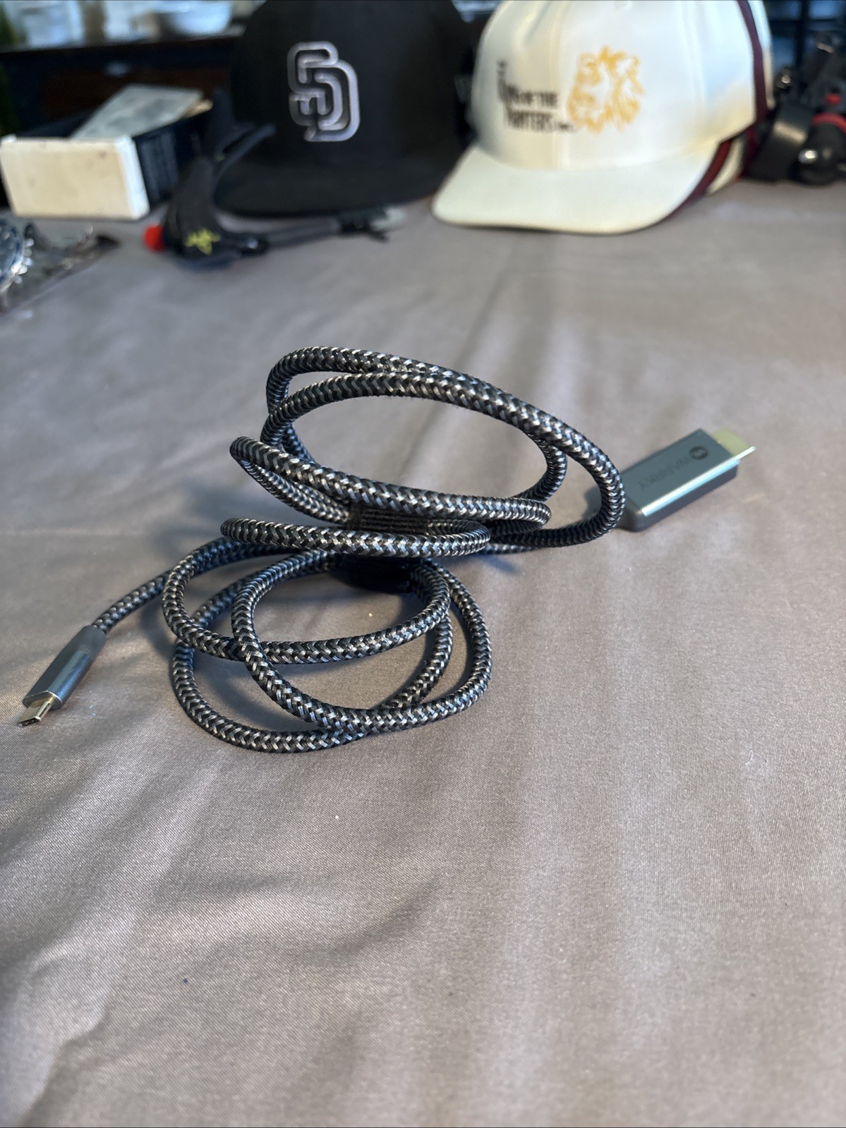 WARRKY USB C to HDMI Cable 4K 60Hz Anti-Interference, Gold-Plated Plugs 6FT