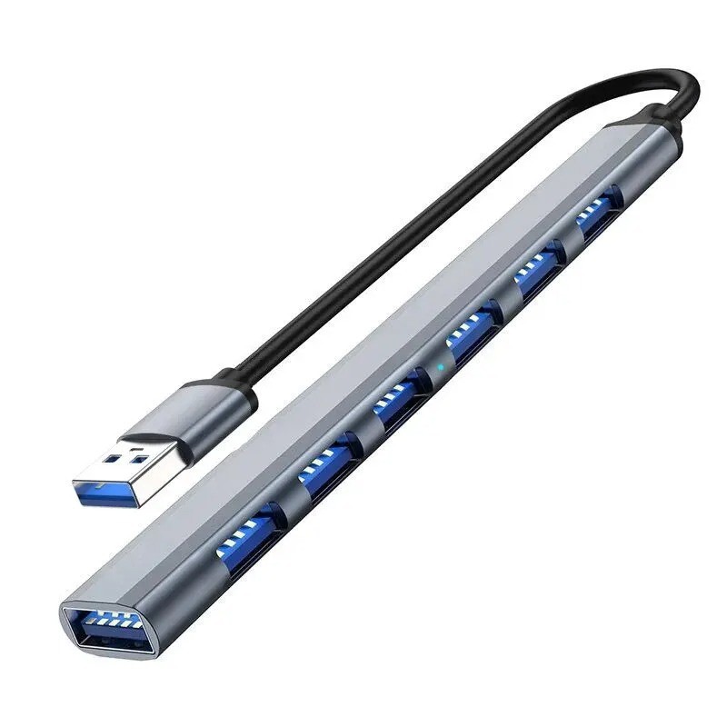 7 in 1 USB C Hub USB 3.0 Adapter OTG Dock Splitter for Laptop PC Mouse Keyboard