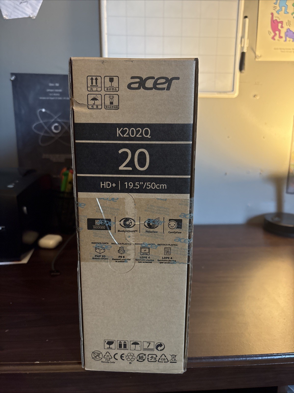 Acer K202Q Essential 19.5″ Monitor LCD 75Hz 1600×900 6ms 100×100 New