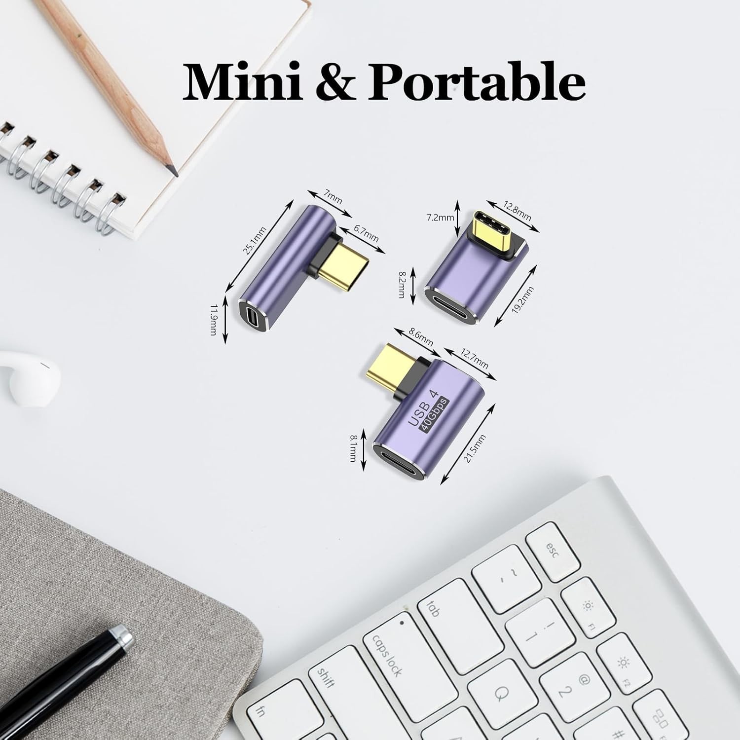 3 Pack USB C Coupler, USB Type C Female to Female Adapter Extender Compatible…