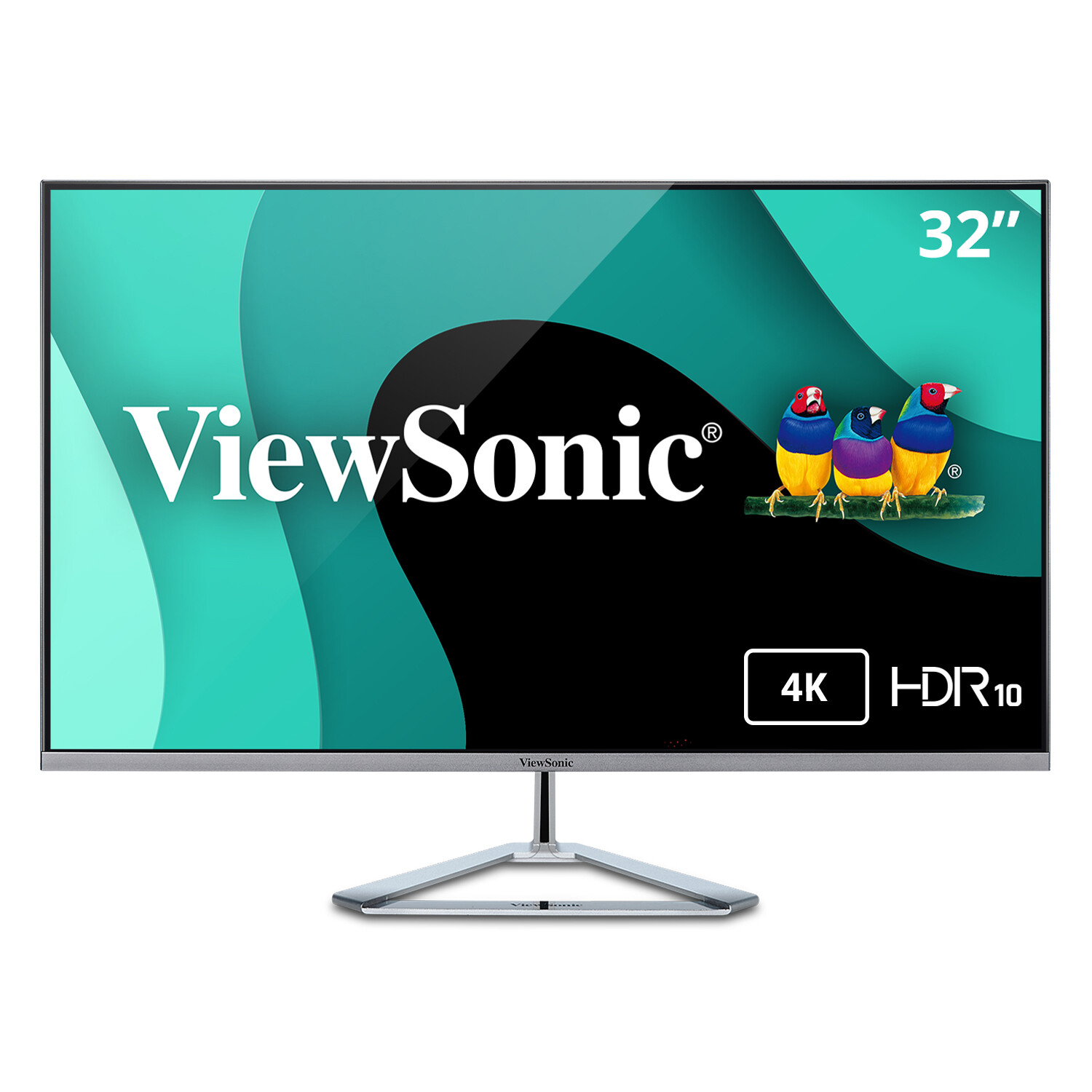 ViewSonic 4K UHD VX3276-4K-MHD 32″ Frameless Monitor, HDR10 HDMI, DP(Renewed)