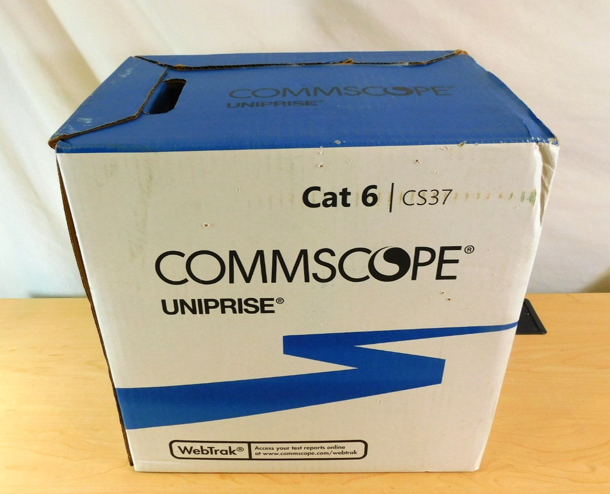 Cat6 1000 Feet Plenum Commscope UN874026714/10 CS37P GRY C6 4/23 U/UTP CPK 1KFT