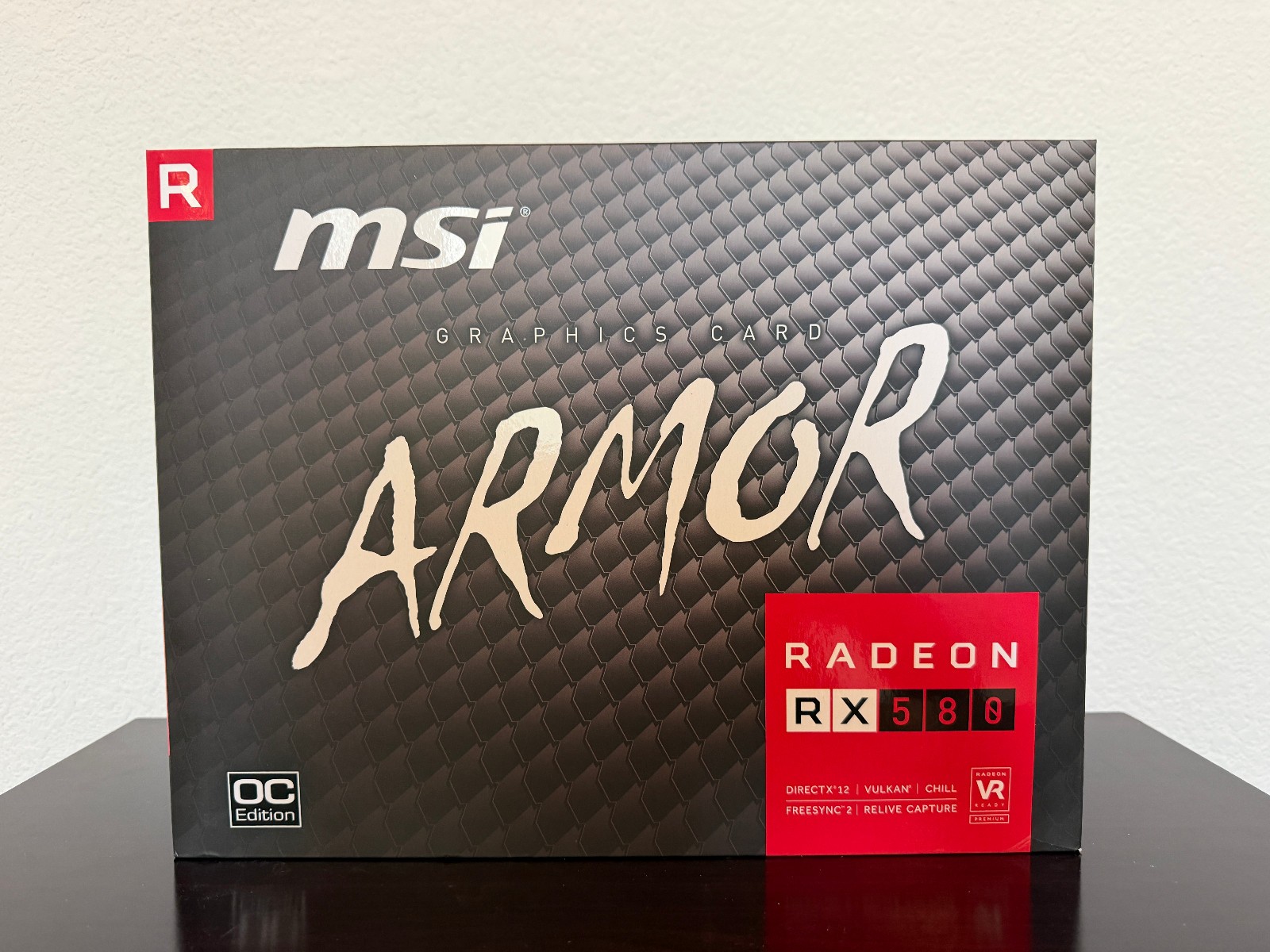 MSI Radeon RX 580 8GB GDDR5 Graphics Card (RX580ARMOR8GOC)