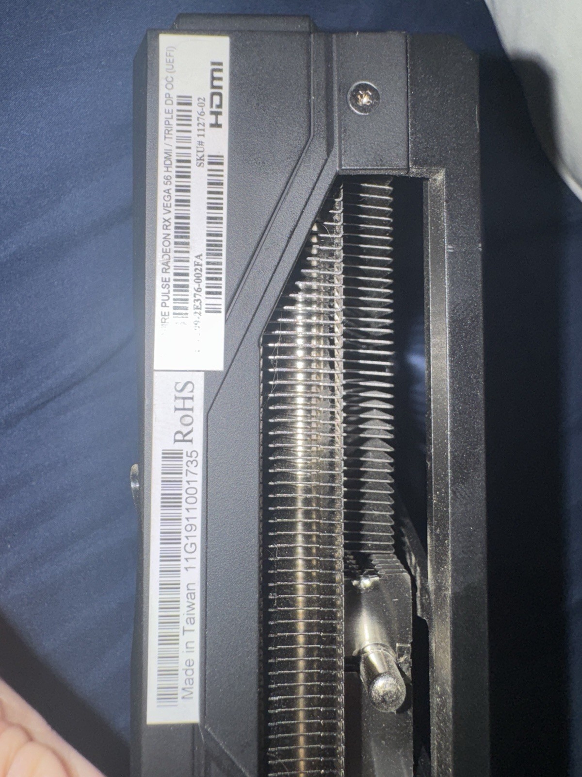 SAPPHIRE PULSE RX Radeon VEGA56 8GB HBM2 Graphics Card (11276-02)