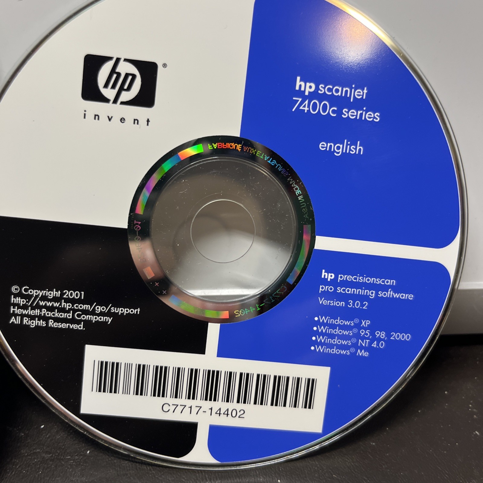 Vintage HP Scanjet 7400c series scanning Software Not Tested