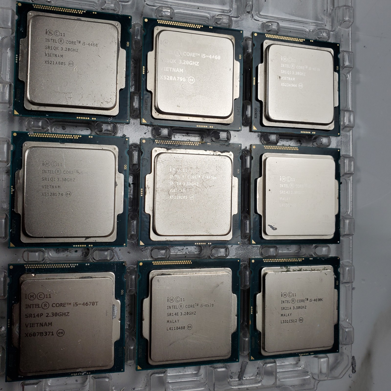 (Lot of 118) Intel 4th Gen Core i3 i5 i7 Desktop CPUs – Mixed Processor Lot READ