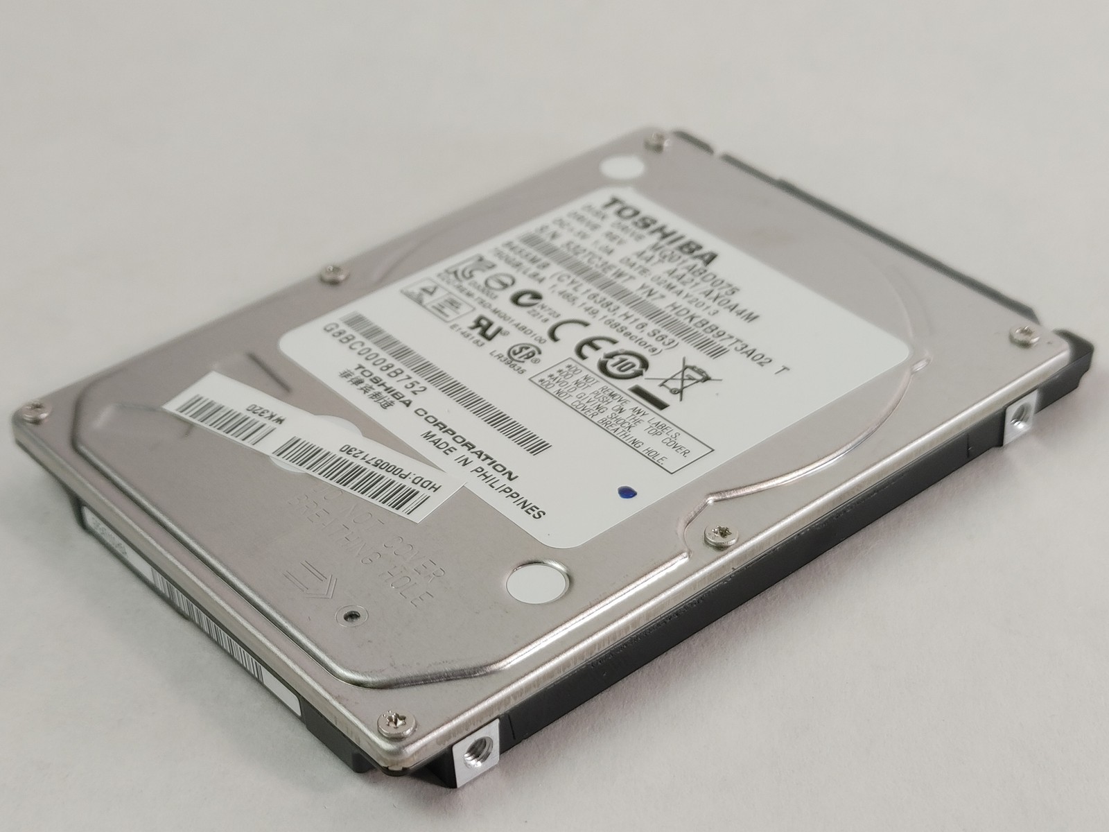 Toshiba MQ01ABD075 750GB 2.5″ SATA II Laptop Hard Drive