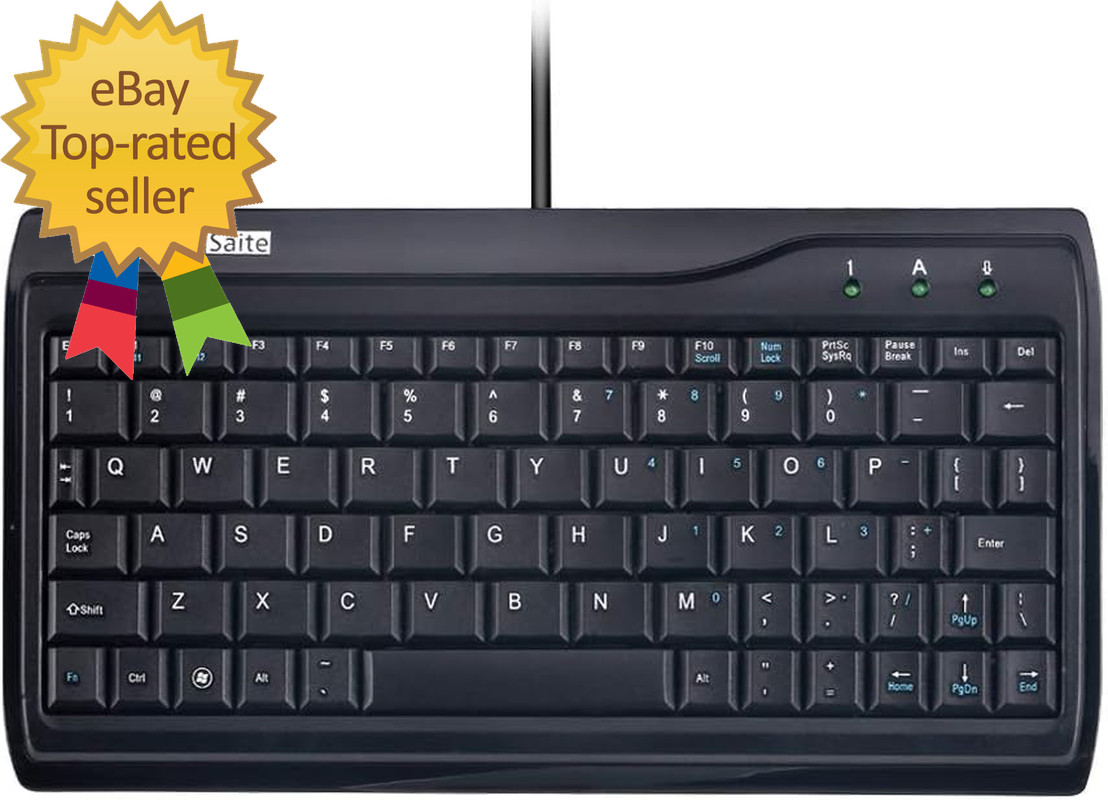 Super Mini Wired Keyboard Mcsaite Full Size 78 Keys Keypad Small Portable Fit