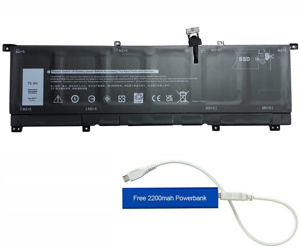 8N0T7 REPLACEMENT BATTERY FOR DELL XPS 15 9575 2-IN-1 11.4V 75WHR TMFYT