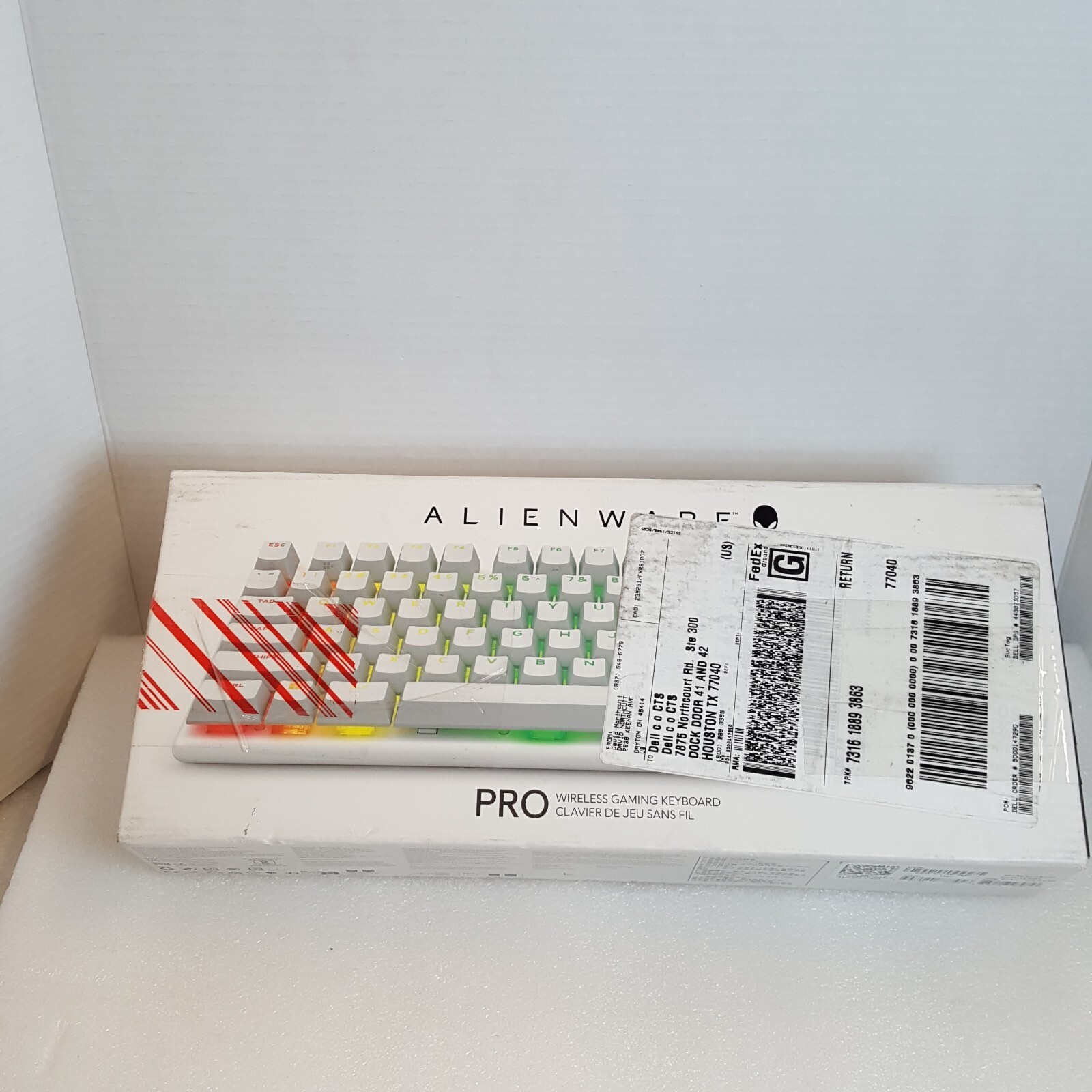 Alienware – Pro 75% Wireless Mechanical Gaming Lunar Ligth Keyboard!
