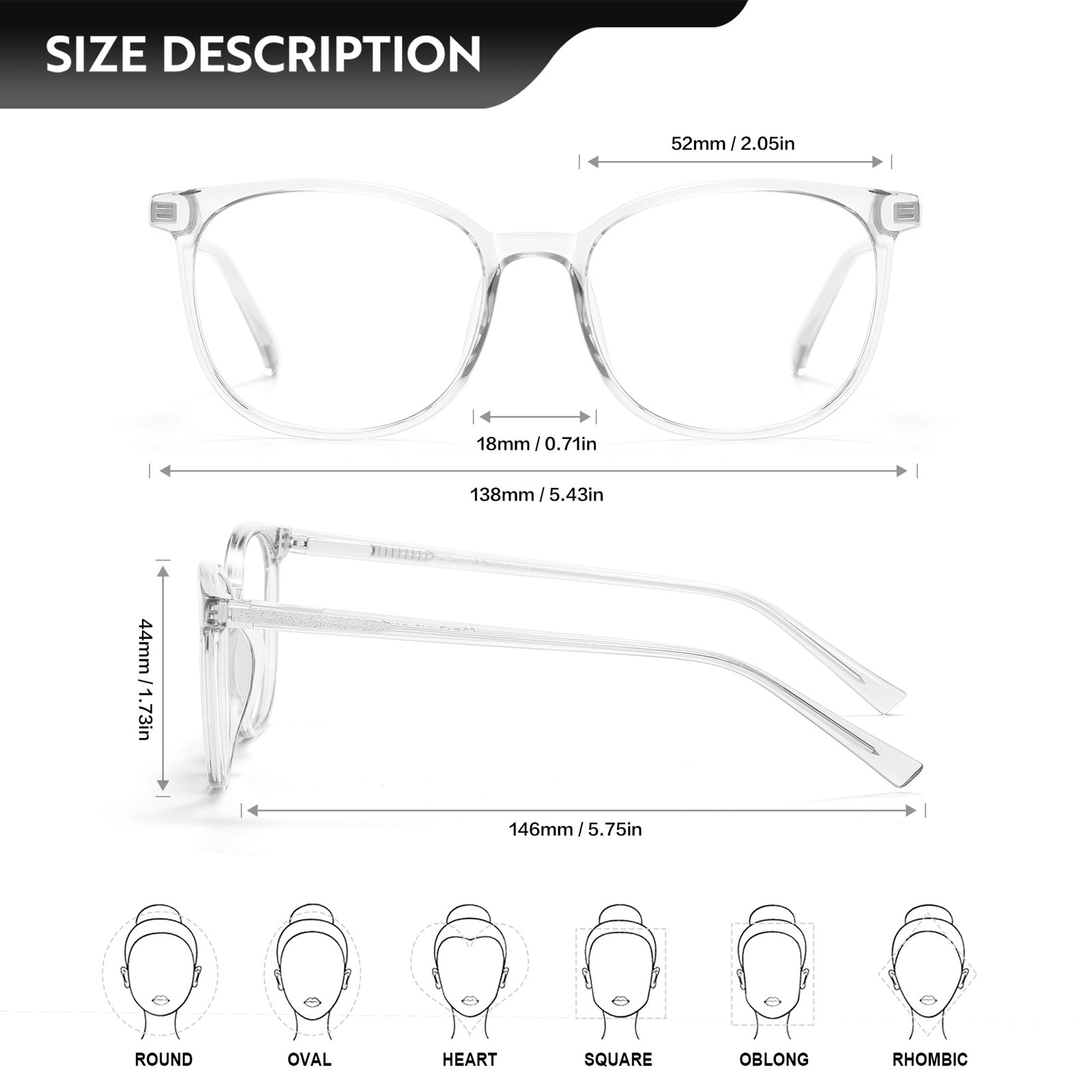 Blue Light Blocking Glasses Round Frame Anti Eyestrain Anti UV Computer Gamin…