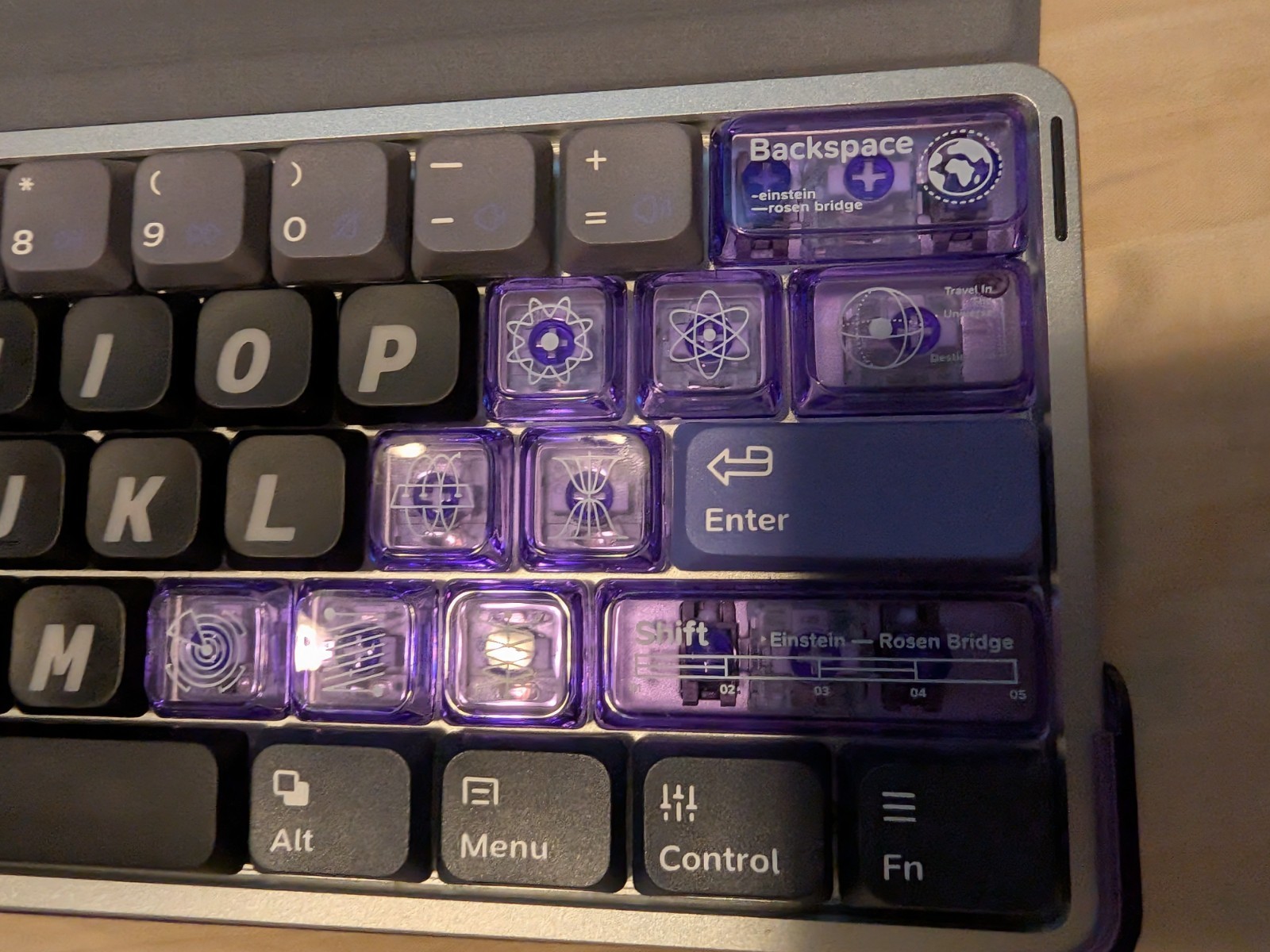 Nuphy Air60 HE Hall Effect Low Profile Gaming Keyboard + Case 2x OEM Keycap Sets