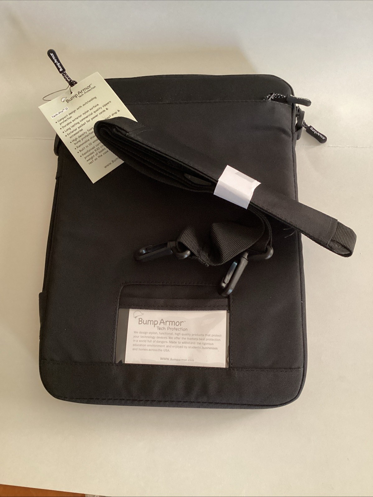Bump Armor Tech Protection Black Carrying Case Laptop Tablet Chromebook 9”x 13”