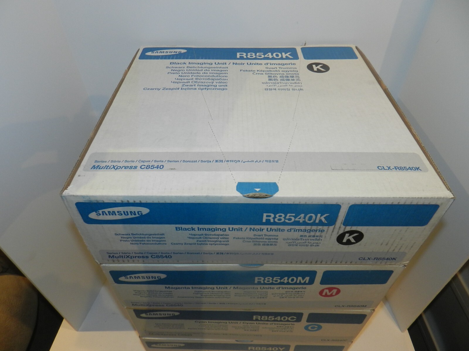 Set of 4 GENUINE SAMSUNG CLX-8540 Imaging Units CLX-R8540 NEW NIB Black Cyan M Y