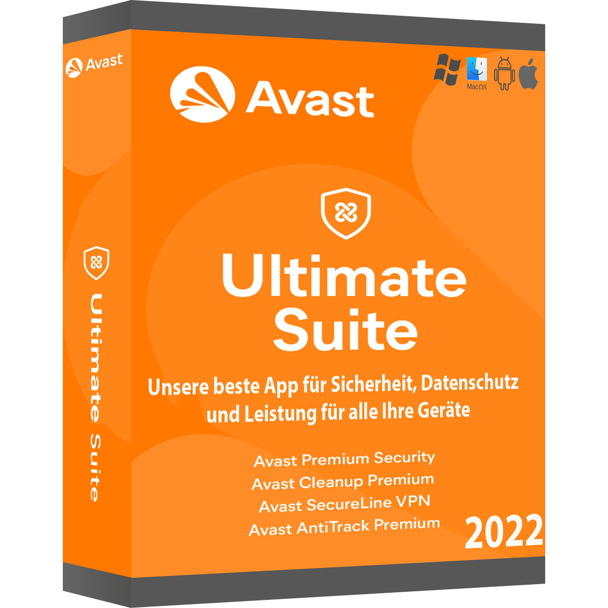AVAST Ultimate 2024 10 Geräte 3 Jahre | Mehrere Geräte | Antivirus 2025 DE avast