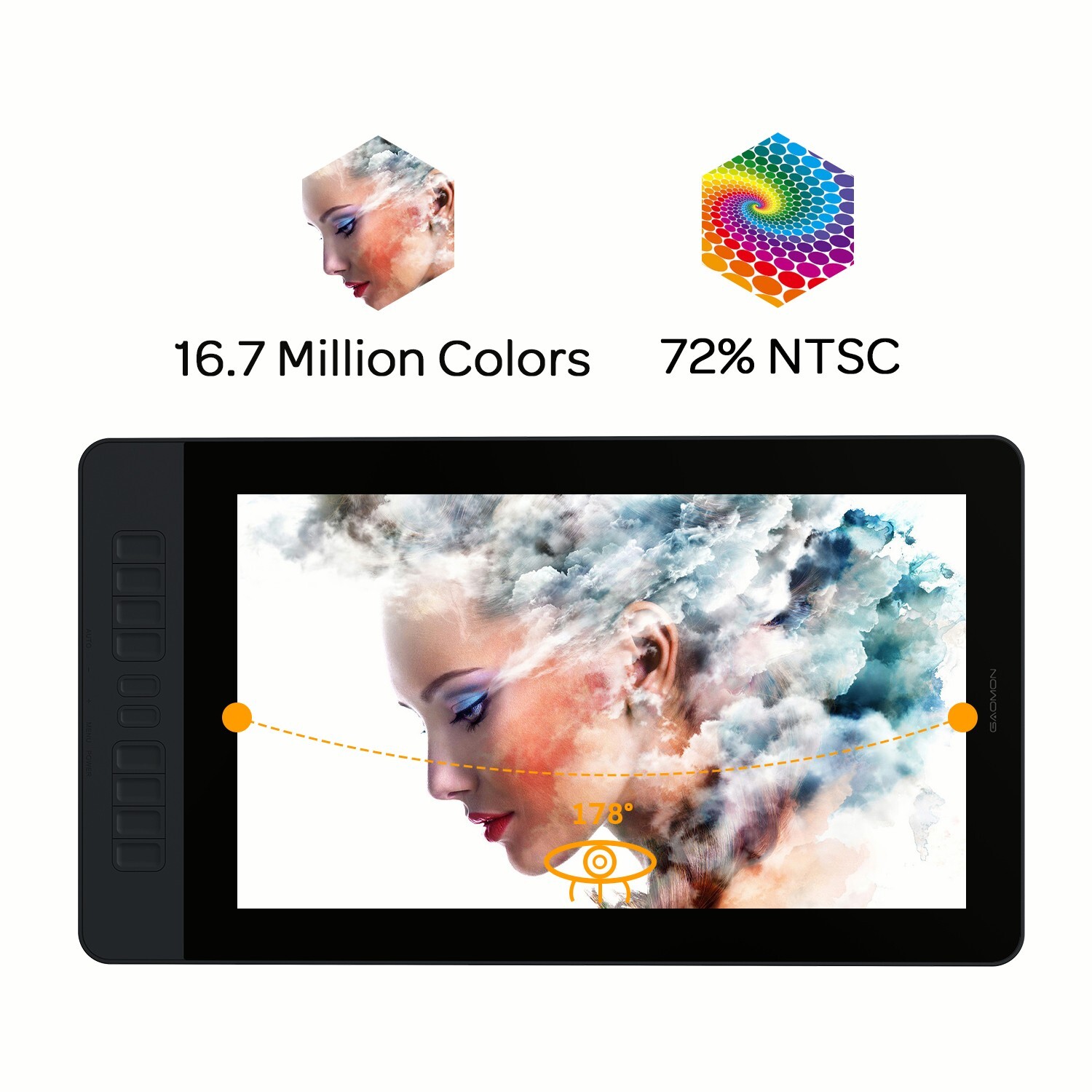 Refurbished GAOMON PD1561 Digital Graphic Drawing Tablet with Screen Pen Display