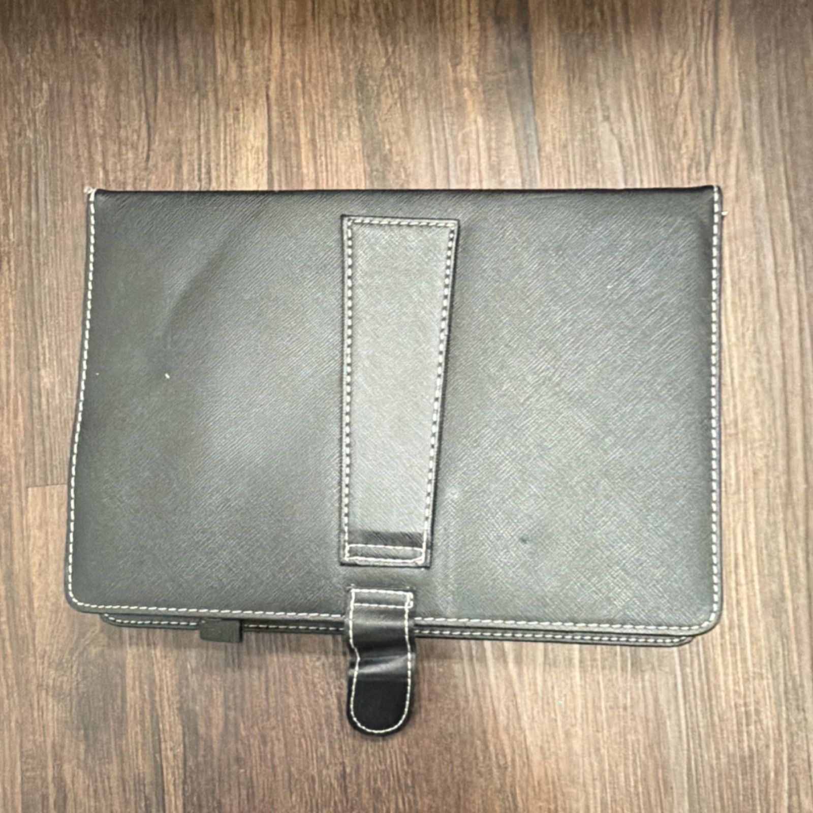 Fosmon Black Synthetic Leather Tablet Keyboard Folio Case with Integrated Stand