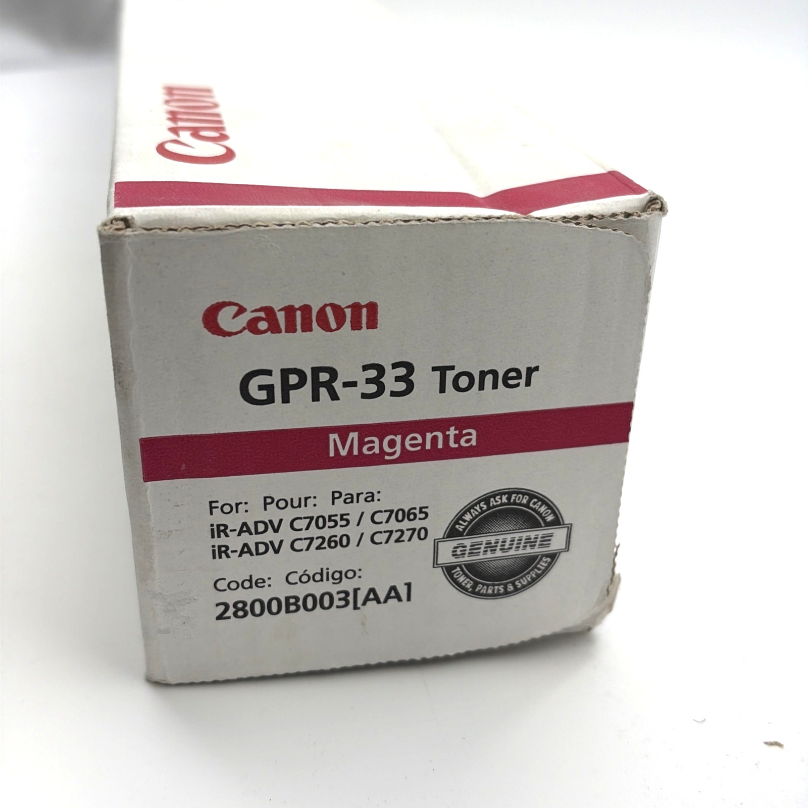 Canon GPR-33 Magenta Toner Cartridge Genuine OEM imageRUNNER ADV C7055