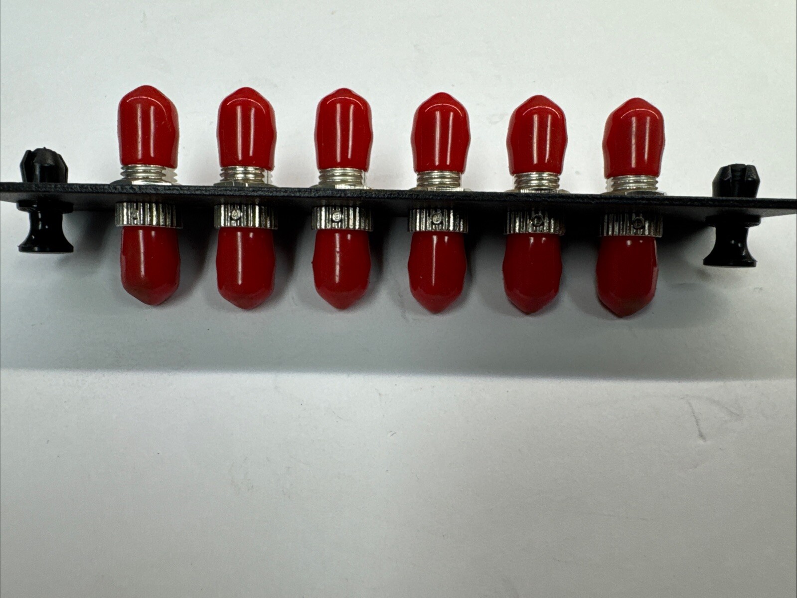 6 Port Fiber Optic Bulkhead Fitting ST/PC MM MST-06-Blk Multilink