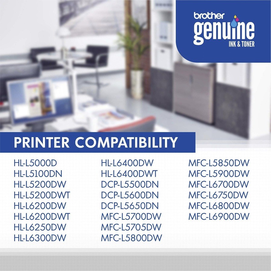 Brother Genuine High-Yield Black Toner Cartridge Twin Pack TN850 2PK (tn8502pk)