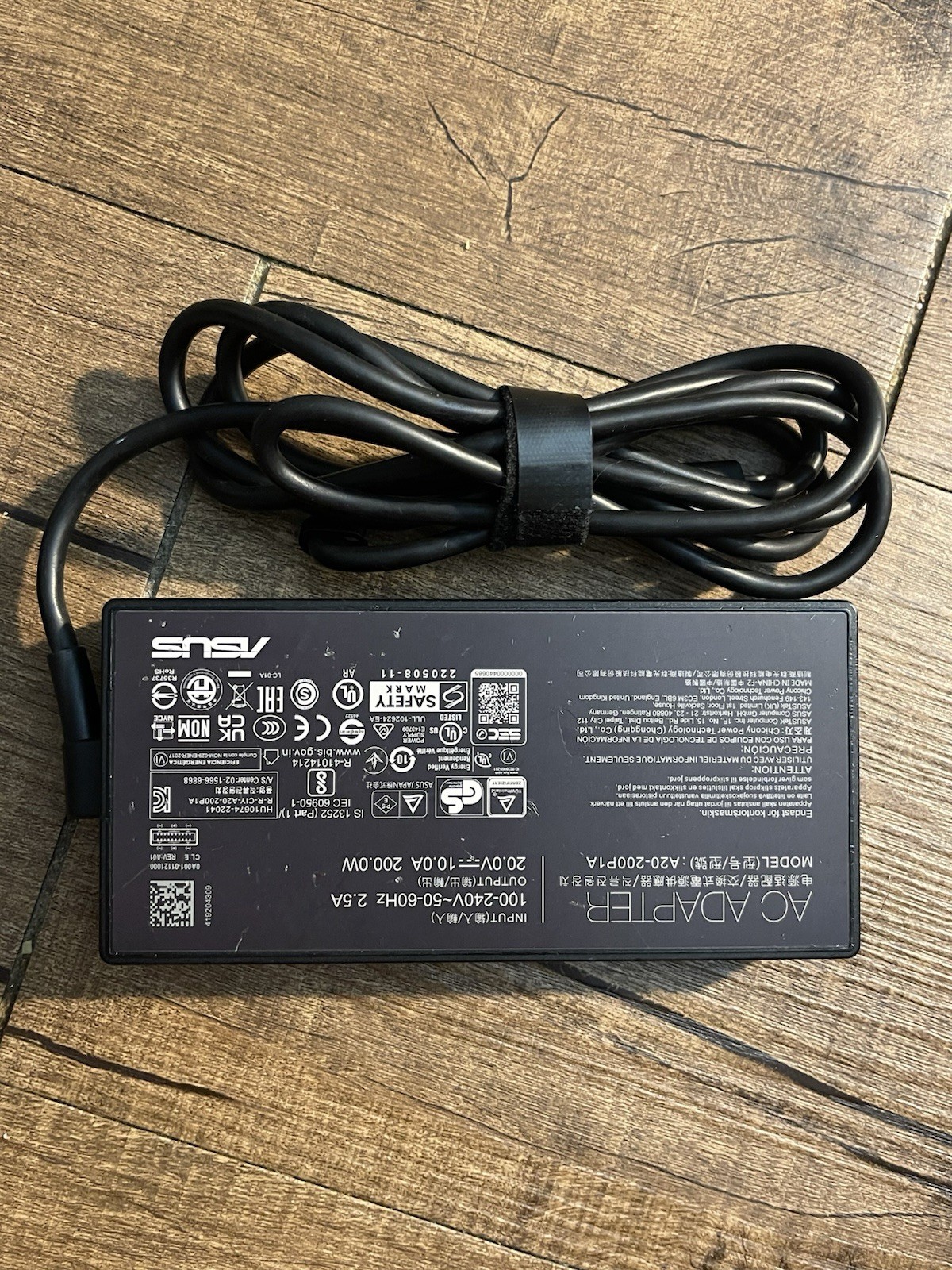 ASUS 200W USB-C Power Adapter Charger 20V 10A A20-200P1A Black