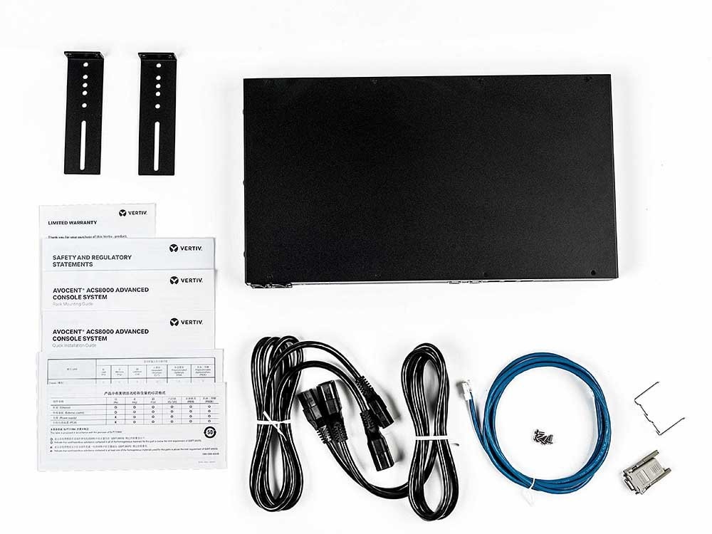Vertiv Avocent ACS8000 Serial Console, 48 Port Serial Console Server, , Black