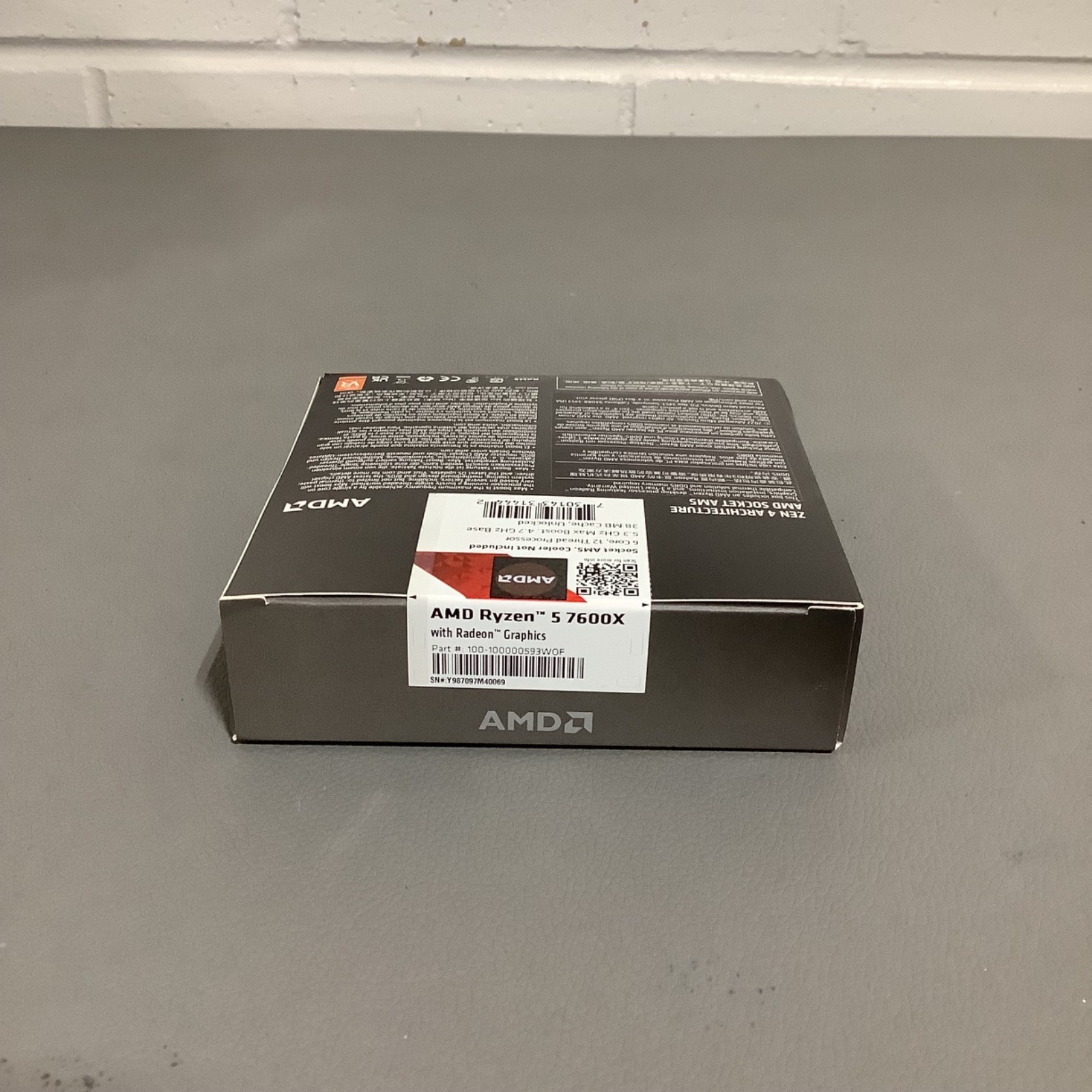AMD Ryzen 5 7600X – 6 core, 12 Thread Processor -38 MB Cache