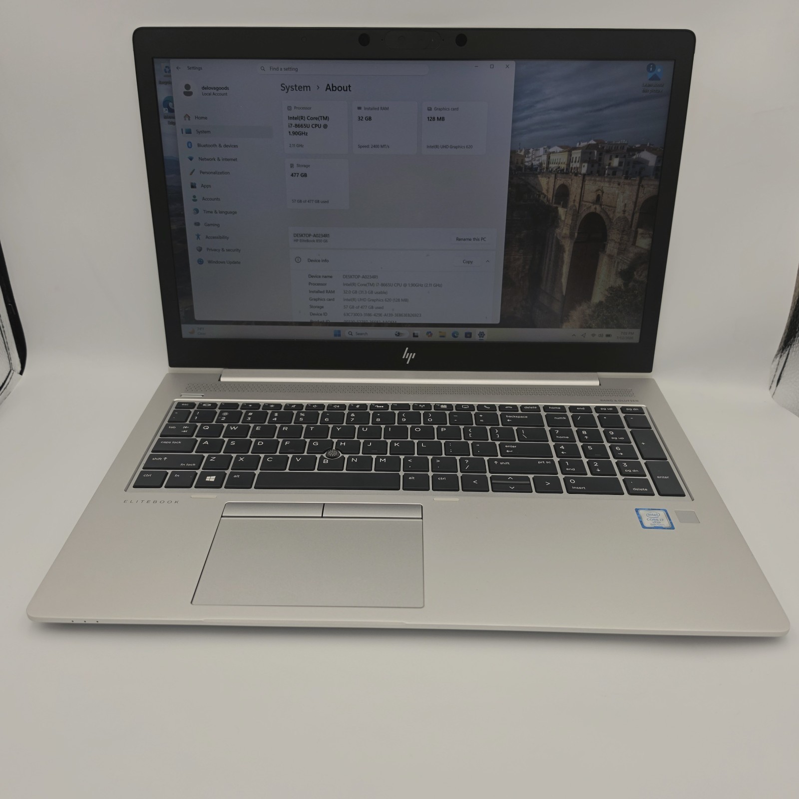 Lot of 6 HP EliteBook Business Laptops + Dell Inspiron 2-in-1 i5 i7 Win 11 Charg