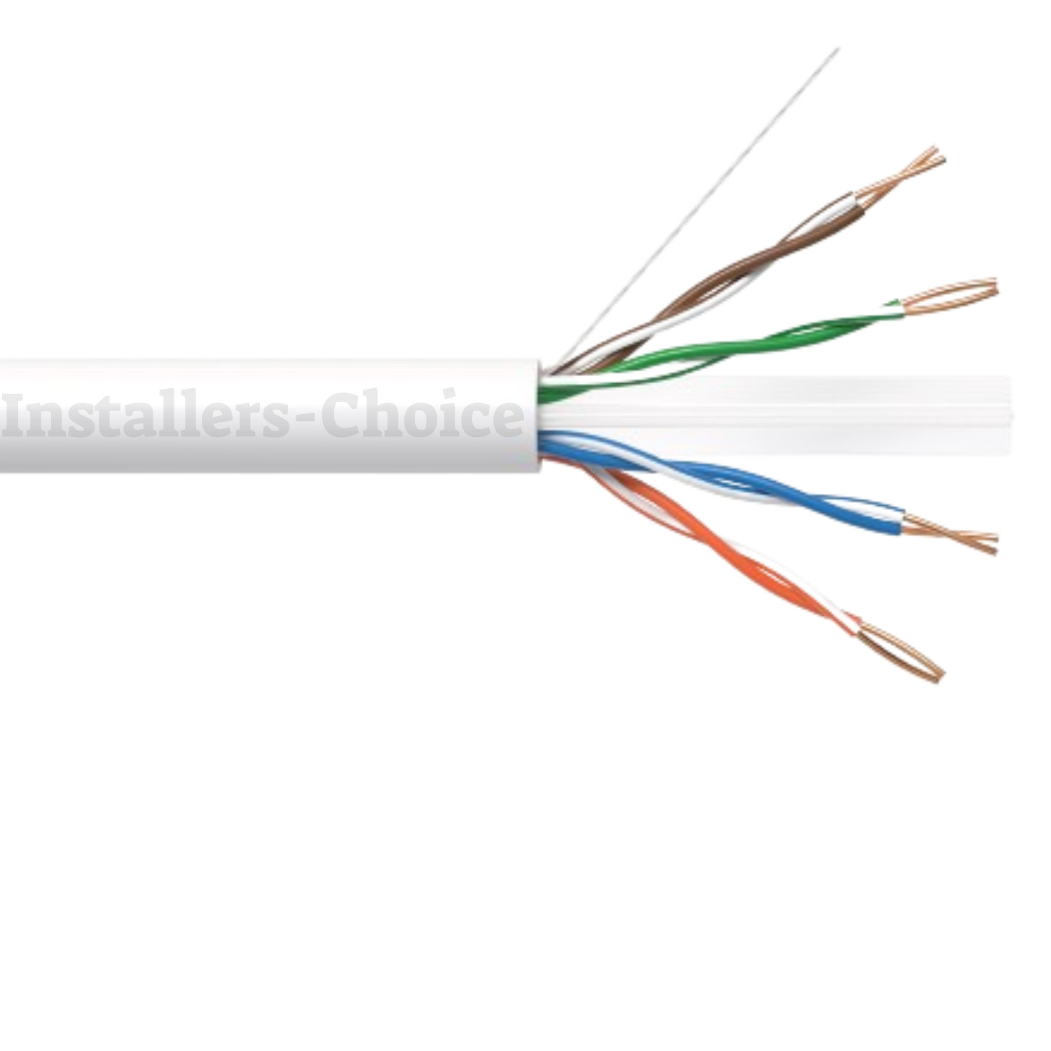 1000FT Cat6 Plenum Ethernet Cable 23AWG Solid CCA White High-Speed UTP CMP Rated