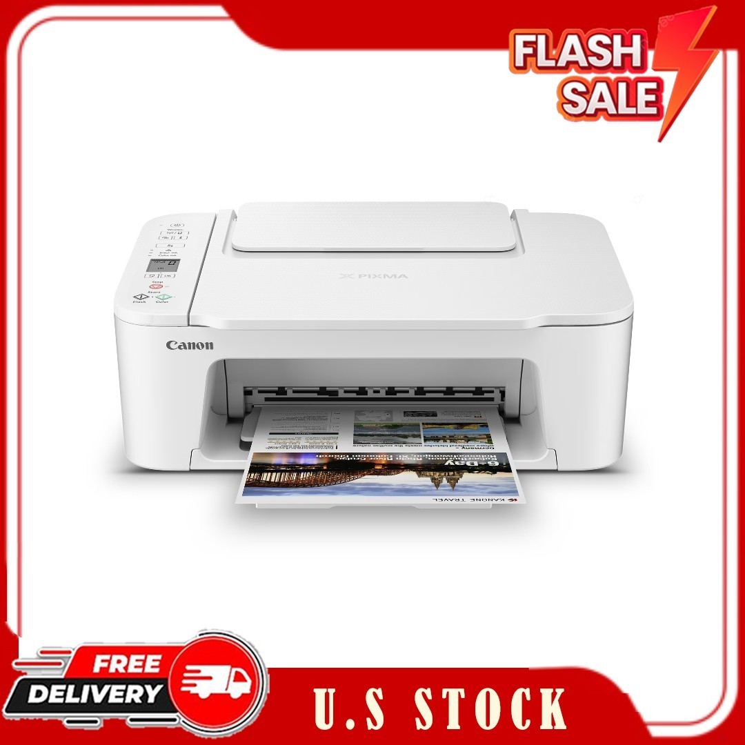 Canon PIXMA TS3722 Wireless All-In-One Inkjet Printer for Home Office