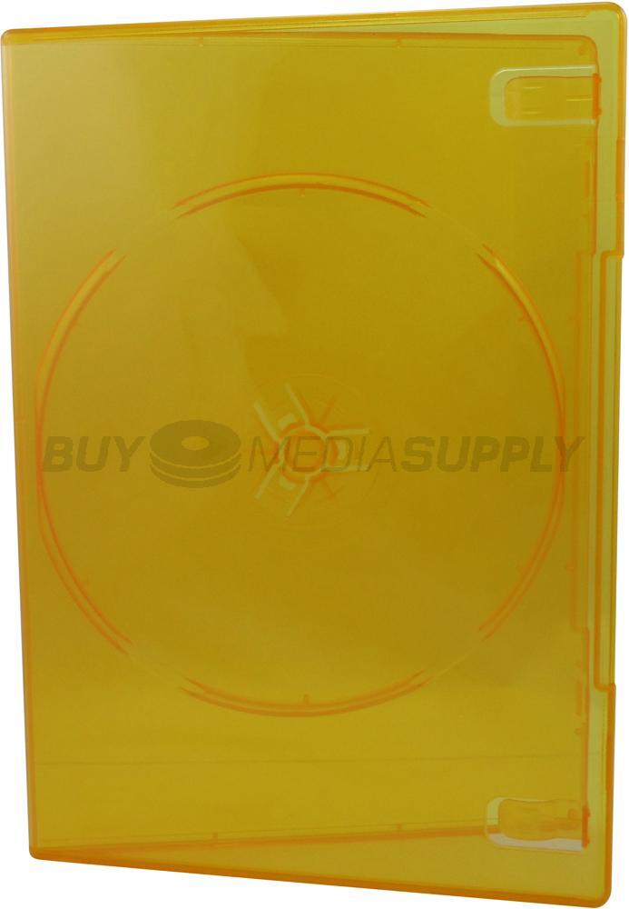7mm Slimline Clear Orange 1 Disc DVD Case Lot