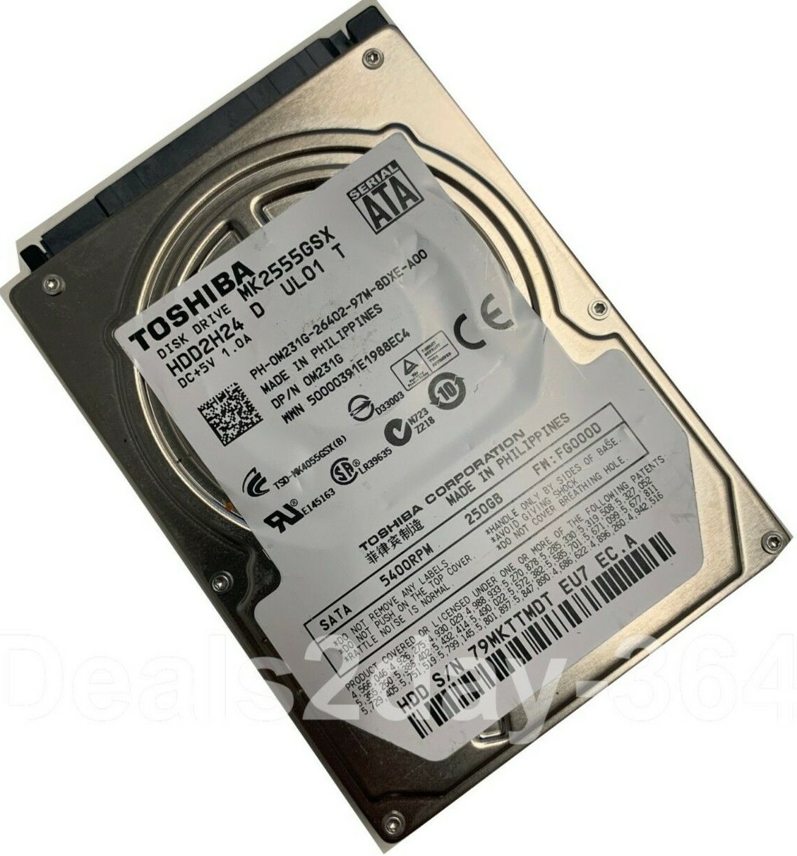 TOSHIBA MK2555GSX 250 GB 2.5″ 5400 RPM SATA Hard Disk Drive laptop