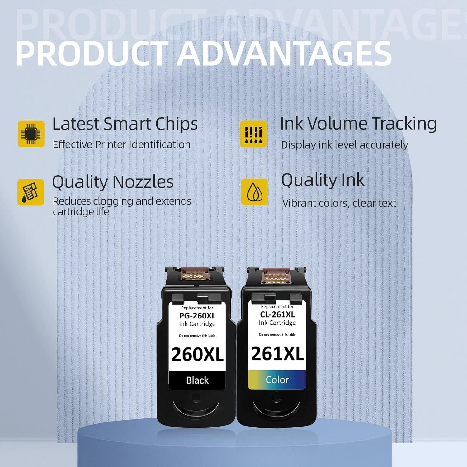 PG-260XL CL-261XL Ink Cartridges for Canon Pixma TS6420a TR7020 TR7022a Printer