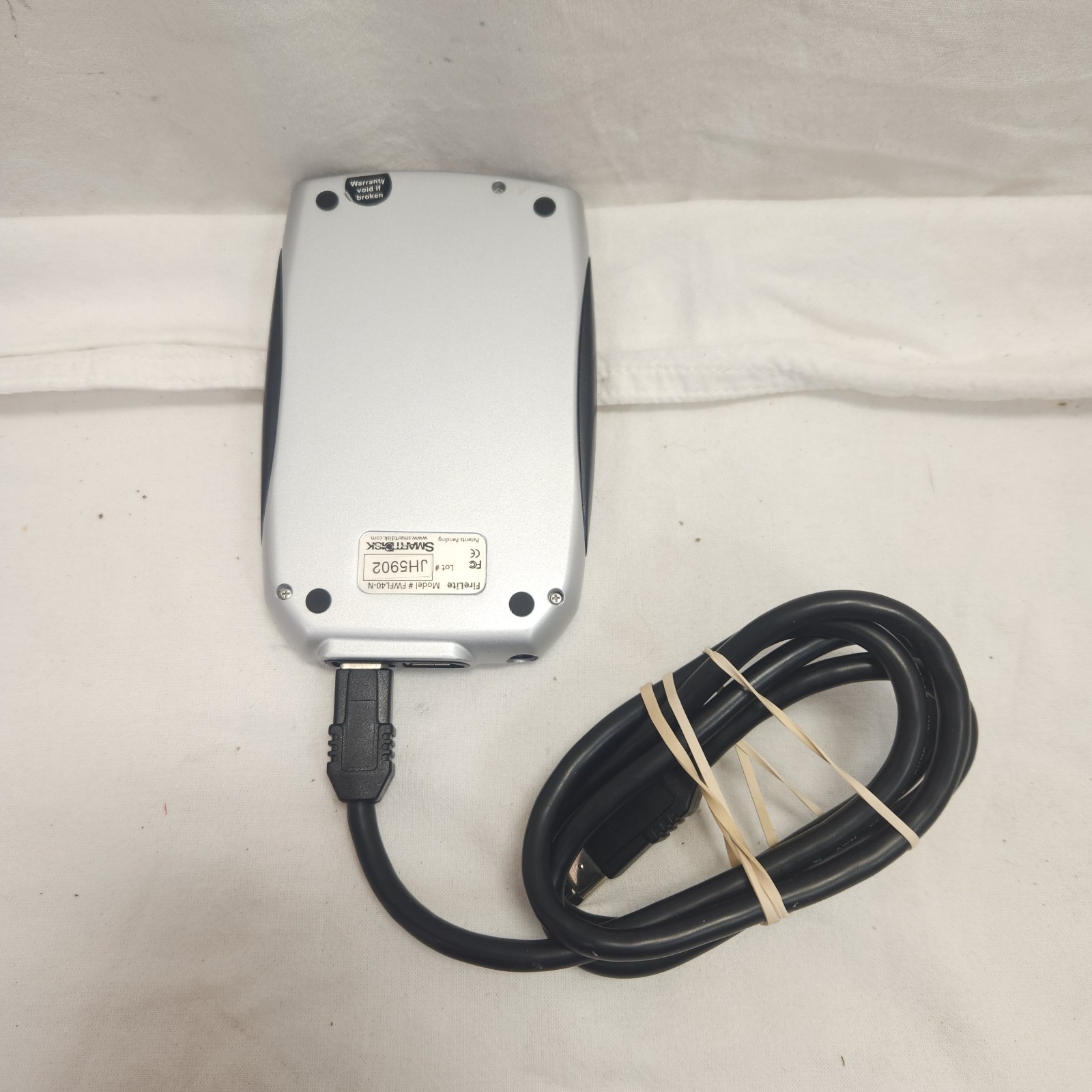 VINTAGE SmartDisk FireLite FWL40-N Portable Hard Drive with Fireware cable, 40G