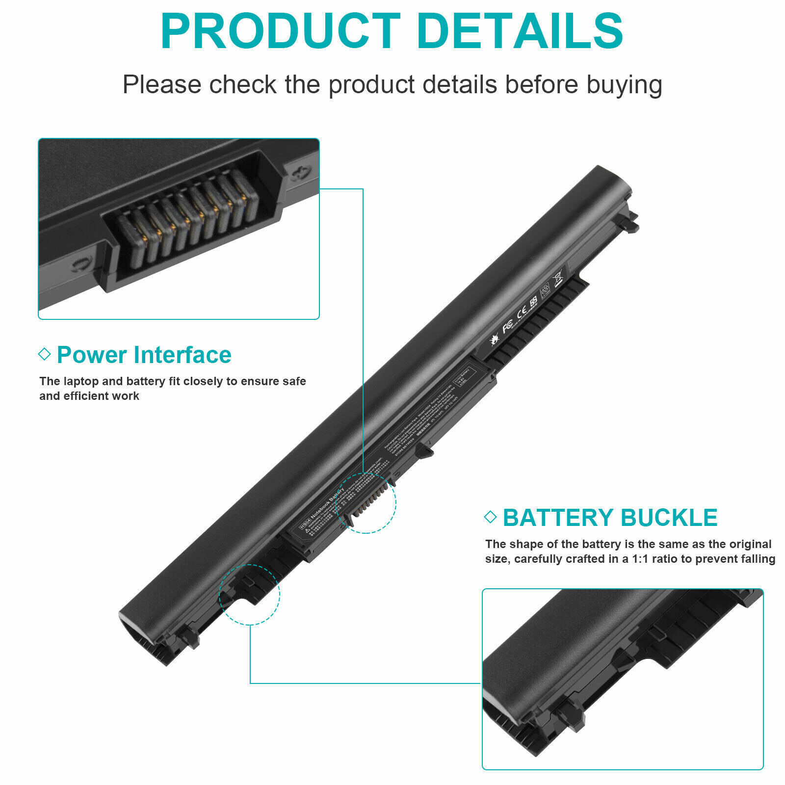 Replace HS04 HS03 Battery For HP 807956-001 807957-001 807612-421 807611-421