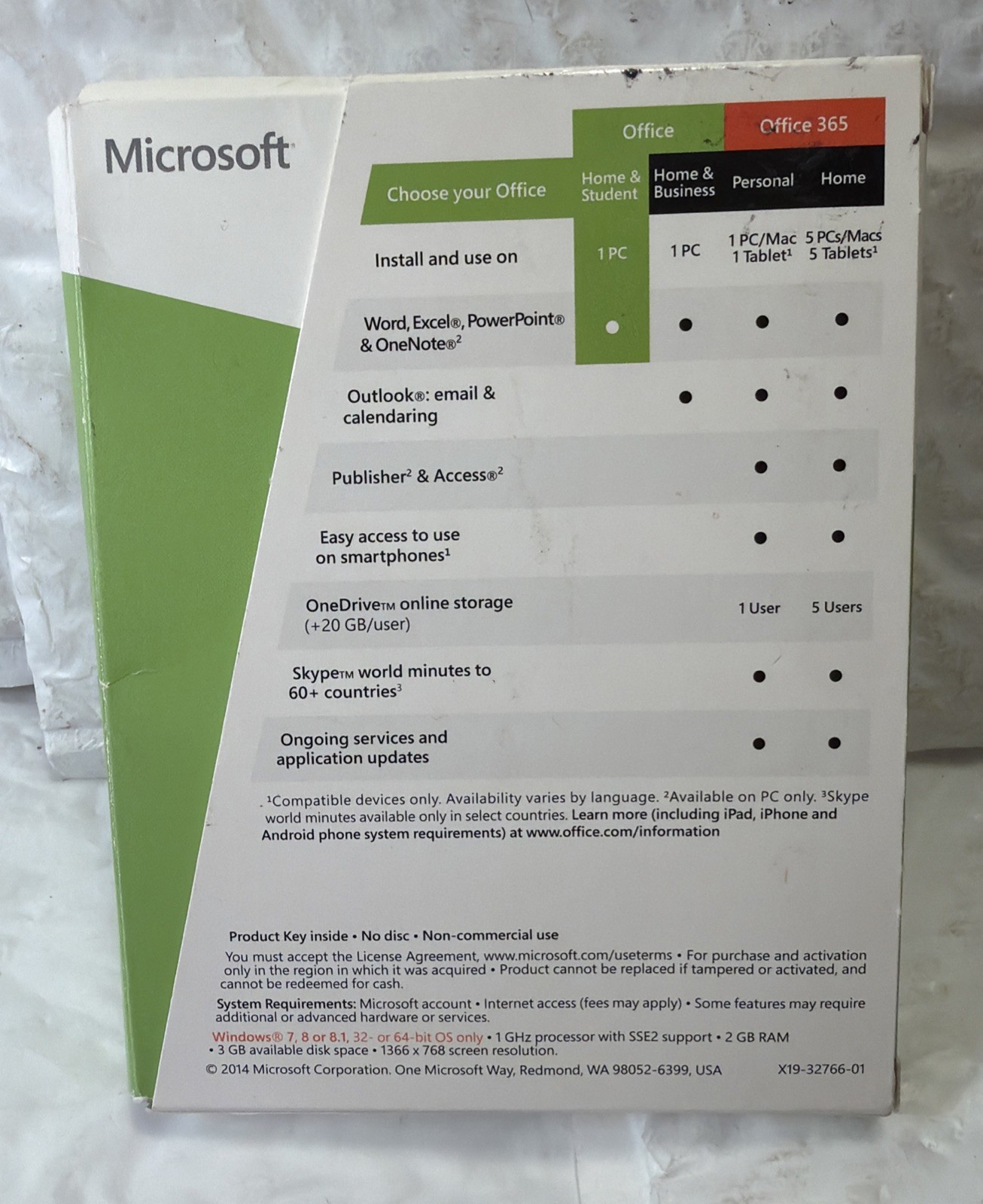 MS Microsoft Office 2013 Home and Student Full English Retail Version. KEY CARD