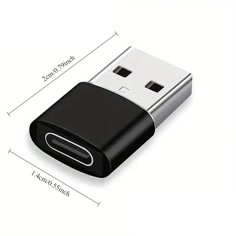USB 2.0 Type C Female to USB A Male Adapter Converter Connector Charger Plug