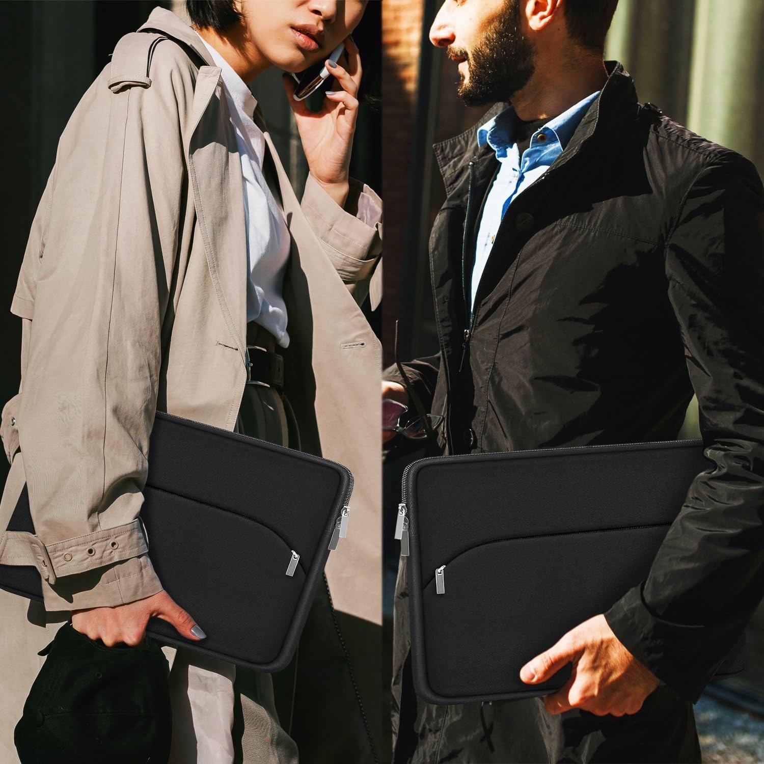 Slim Laptop Sleeve for 14 Inch MacBook Air/Pro, Portable Protective Case
