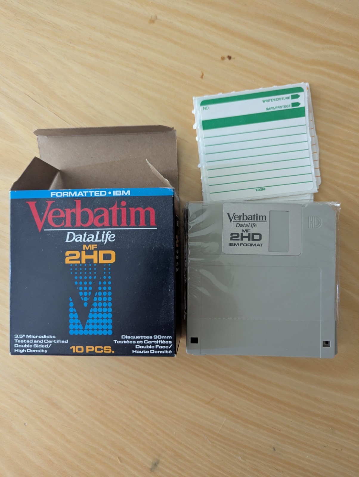 Verbatim DataLife Colors MF2HD 3.5″ 1.44MB Floppy Discs 8 Pack