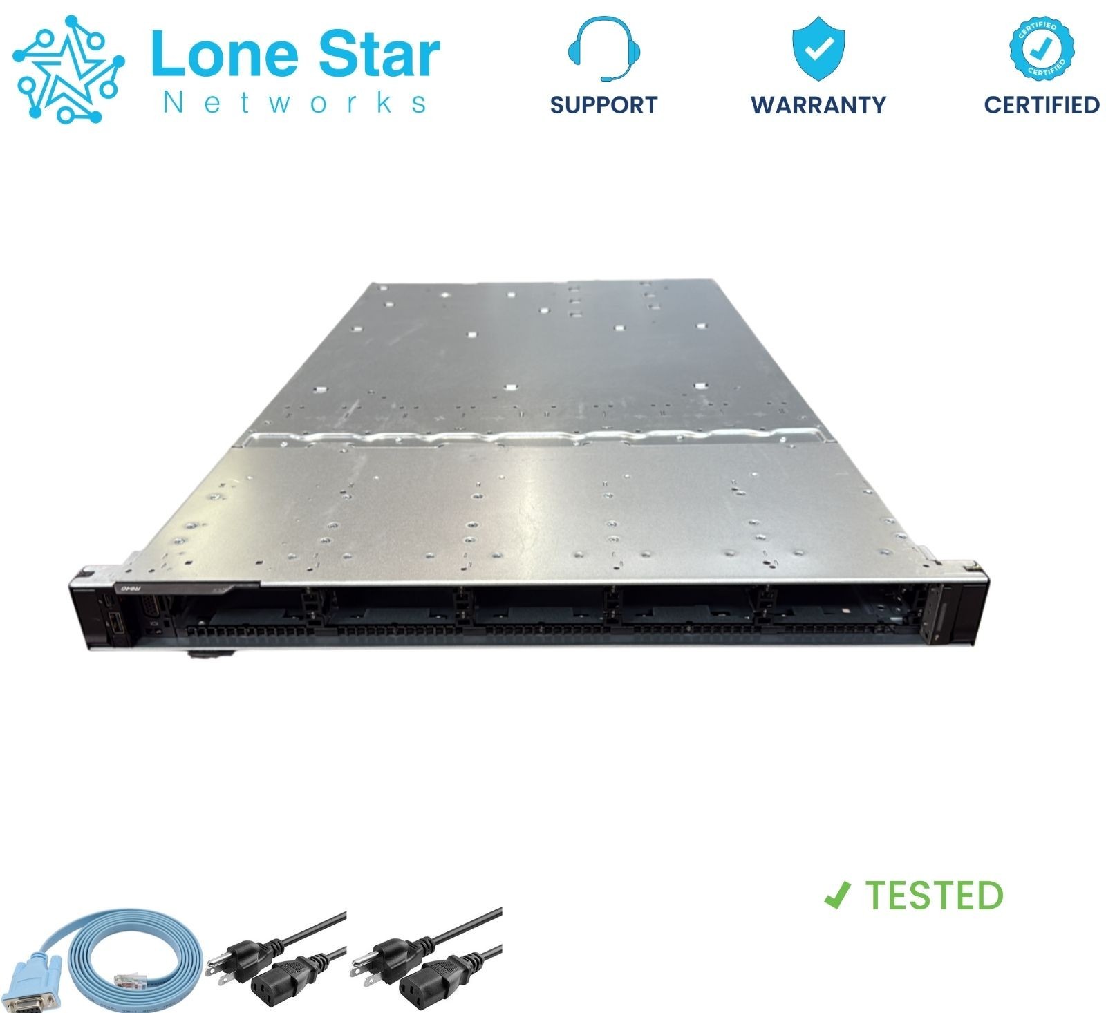 Dell PowerEdge R640 8xSFF Server Barebone 2 x Heat Sink w / 2x 1100W PSU