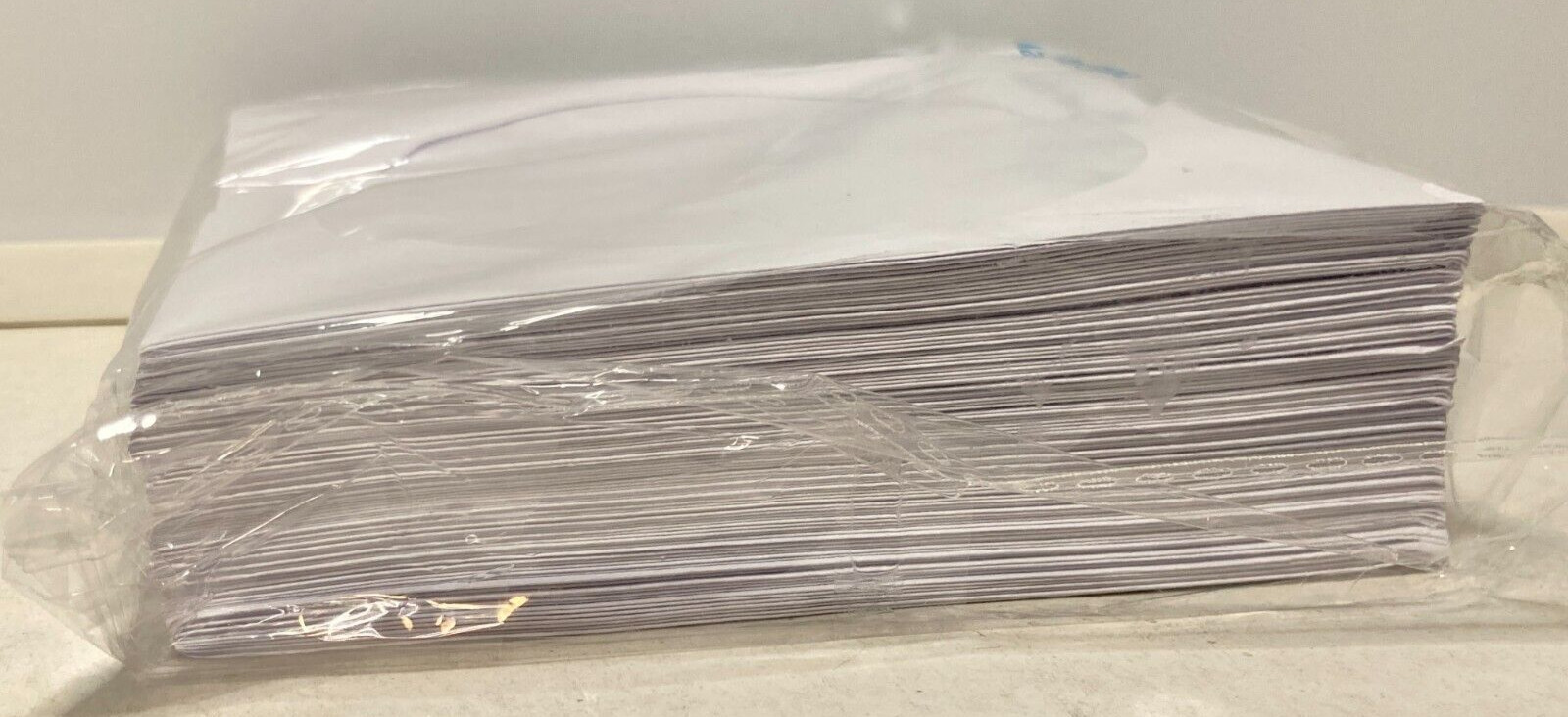 CD DVD White Paper Sleeves 100 Count Envelopes w/Clear Window, Flap Tab, 80g NIP