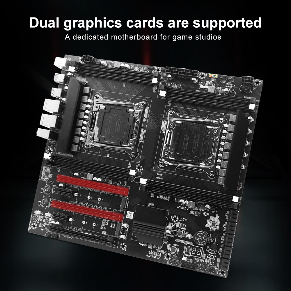 X99 Dual CPU Motherboard LGA 2011-3 DDR3 M.2 PCI-e 3.0 USB 3.0 – Xeon E5 V3/V4