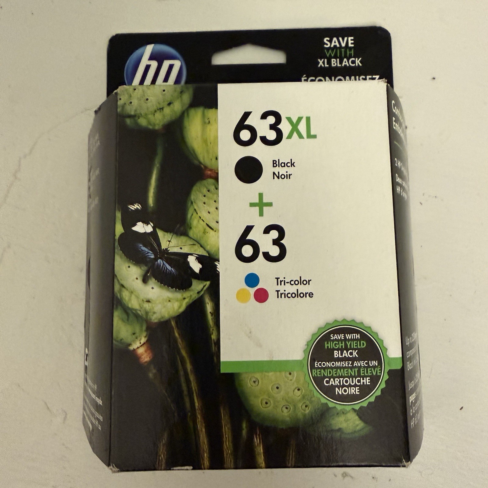HP 63XL (L0R48AN) Tri-Color Ink Cartridge Exp AUG 2018
